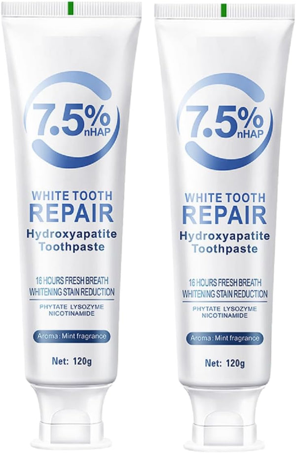 WenFeng Hydroxyapatite Toothpaste for Enamel Protection and Tooth Strengthening,Hidroxiapatita Toothpaste,Gentle Mint,Fresh Breath,Daily Use