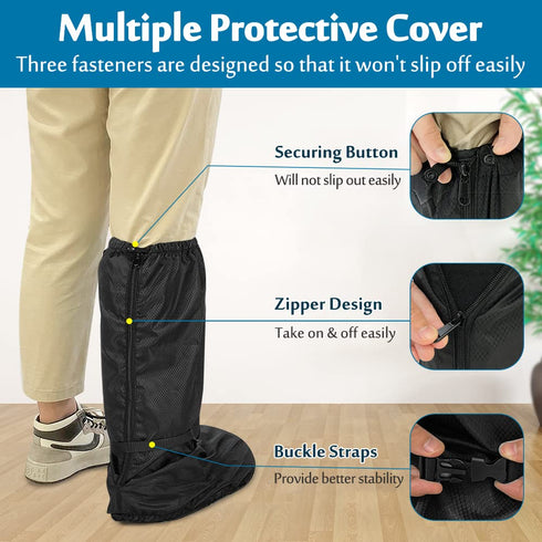 Mybow Walking Boot Cover, Tall Medical Boot for Broken Foot Injuries, Outdoor Cast Protector, Surgical Recovery