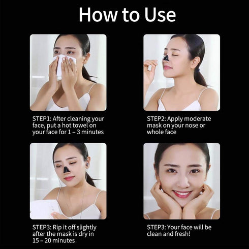 MIESCHER Blackhead Removal Mask - Peel Off Facial Black Mask for Deep Pore Cleansing and Skin Brightening