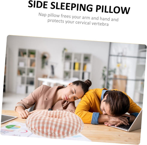MAGICLULU Ear Hole Pillow for Elderly Nursing Portable Side Sleeping Pillow with Ear Hole Soft Memory Foam for Office