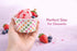 Worlds 8oz 50 pack Paper Ice Cream Cups Polka Dot Paper Yogurt Cups Rainbow