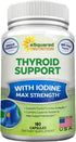 aSquared Nutrition Premium Thyroid Support Supplement with Iodine - 180 Capsules, Herbal & Vitamin Complex