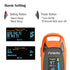 Fingertip Pulse Oximeter with Plethysmograph, Large OLED Digital Display Blood Oxygen Saturation Monitor (Red-Orange)