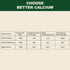 Plant Based Calcium Supplement 600mg with Vitamin D3 K2, Zinc, Magnesium 2:1 Ratio, 60 Vegan Gummies