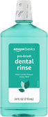 Amazon Basics Pre-Brush Dental Rinse, Green Mint, 24 Fluid Ounces, 1-Pack