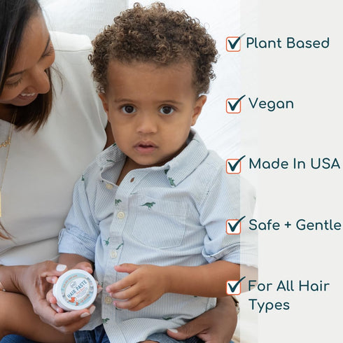 LANE & CO. Hair Paste - Plant-Based Styling Gel for Kids, Toddlers, Babies - 2oz Natural & Organic Formula, Non-Sticky