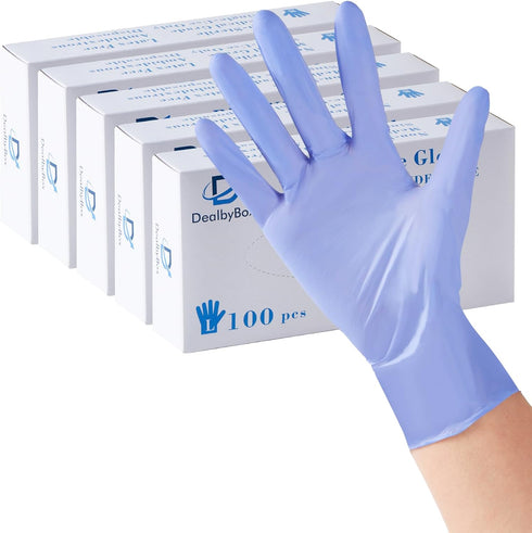Disposable Gloves, Powder-Free, Latex-Free, Nitrile Gloves for Cooking, Food Prep, Household Cleaning,