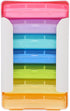 OFFIGAM Portable Weekly Pill Organizer with 7 Colorful Compartments, Plastic Travel Medicine Box