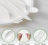 ECOLipak 150 Pcs Disposable Spoons, 6.7" Large Size White Disposable Spoons, Heavy Duty No Plastic Spoons for Party,
