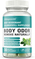 Chlorophyll Capsules Internal Body Deodorant Supplement for Women and Men for Gut