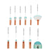 Funfunman 11PCS Makeup Brushes Set, Foundation, Eyebrow, Eyeliner, Blush, Cosmetic Brushes (Mermaid Colorful)