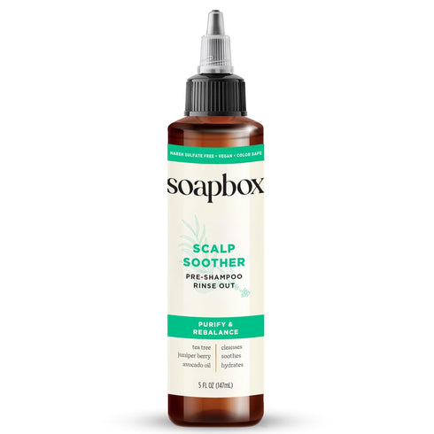 Soapbox Scalp Soother Treatment, 5oz with Tea Tree Oil & Hyaluronic Acid, Vegan, Cruelty-Free, Paraben-Free