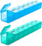 BUG HULL Weekly Pill Organizer - Large 2 Packs, Extra Large Travel Pill Organizers, 7 Day Pill Box (Blue+Green)