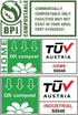 bioMat Compost Bags, 3 Gallon, 125 Count, BPI Certified ASTM D6400, Tear Resistant & Leak Proof