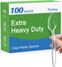 100 Count Clear Disposable Spoons - Heavy Duty, BPA-Free, Heat Resistant, Premium Plastic for Party Supply