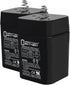 Mighty Max Battery ML5-6S -6 Volt 5 AH, Spring S2 Terminal, Rechargeable - Pack of