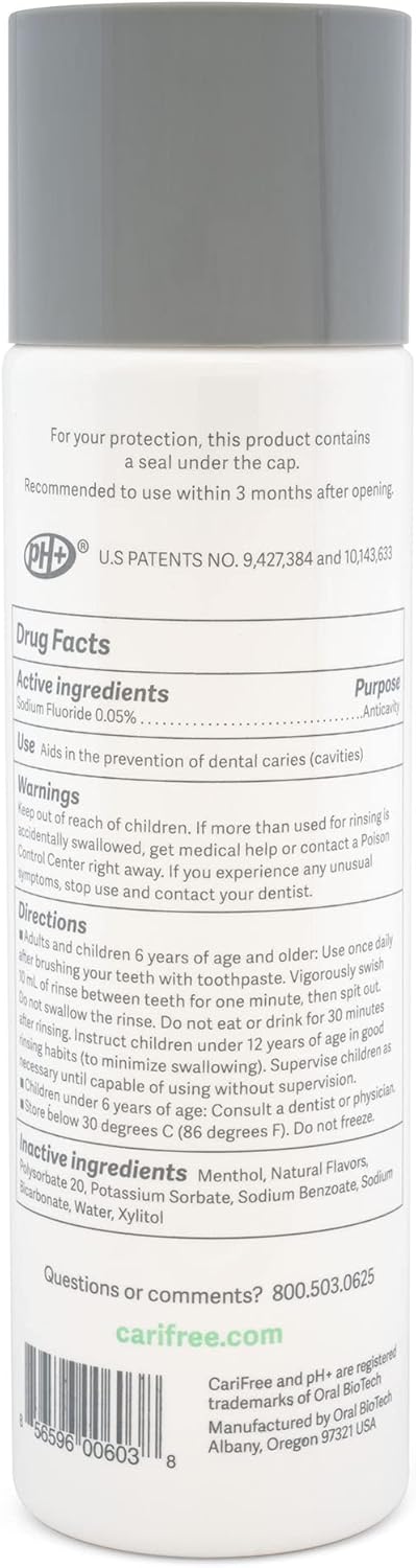CariFree Maintenance Rinse, Mint, Anti-Cavity Fluoride Mouthwash, Formulated Oral Rinse, Dentist Recommended, Prevent