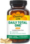 Country Life Daily Total One Multivitamin, Iron Free, 60 Vegan Capsules, Once a Day Multivitamin & Multimineral Complex