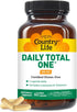 Country Life Daily Total One Multivitamin, Iron Free, 60 Vegan Capsules, Once a Day Multivitamin & Multimineral Complex