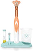 Beurer TB10 Kids Electric Toothbrush Kit - Fun Milo The Monkey Cap, 2 Extra-Soft Brush Heads, 2 Minute Timer