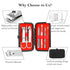 Manicure Set, 8 In 1 Stainless Steel Nail Clipper Kit, Portable Travel Grooming Kit, Christmas Gifts for Men