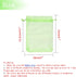 100Pcs Organza Bags, 4x6 Inch Sheer Drawstring Gift Bags, Light Green Organza Jewelry Pouches for Wedding Party Favor