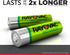 Rayovac Rechargeable AA Batteries (8 Pack), NiMH Double A Rechargeable Batteries