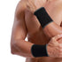 NeoTech Care Wrist Band Support Sleeve - Elastic Compression Brace for Tennis, Gym, Sport, Tendonitis (Black Color,