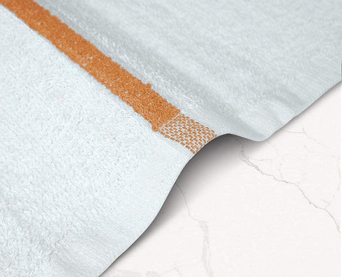 Bar Mops Gold Stripe Kitchen Towels Pack of 24, 16x19 Multi-Purpose Absorbent Dishcloths for Home