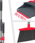 Broom with Dustpan Combo Set, Long Handle Broom and Dustpan for Home Kitchen Room Office Indoor Floor Cleaning