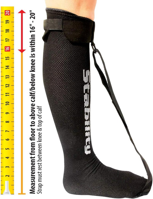 Single Strap Night Sock for Plantar Fasciitis and Achilles Tendonitis, Regular