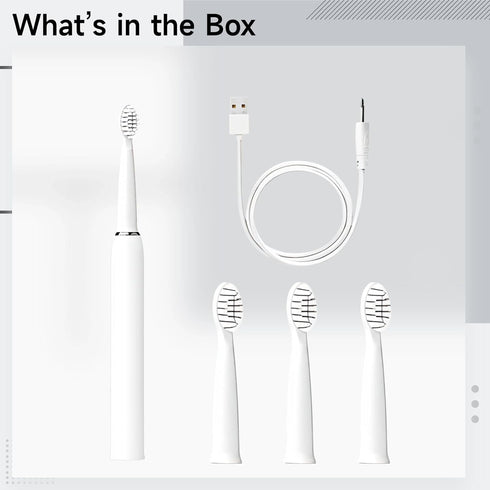 yeeplant 4 3 Ipx7 512 Rechargeable Kids Electric Toothbrush, Brush Heads, Modes, Waterproof, Soft Bristles, for Ages
