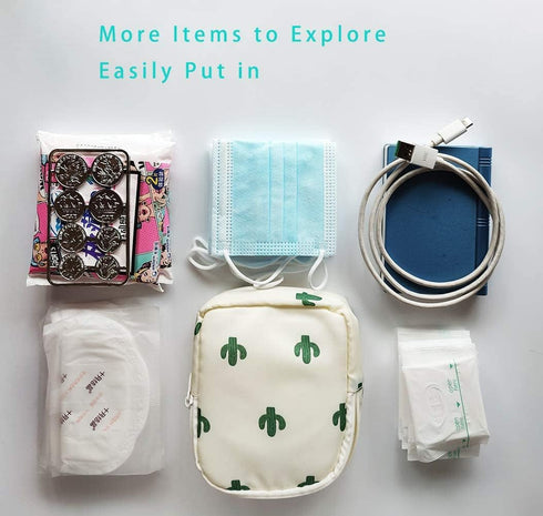 Orga'Neat Period Pouch, Period Bags For Teen Girls School, Sanitary Napkin Storage Bag For Feminine Products Panty