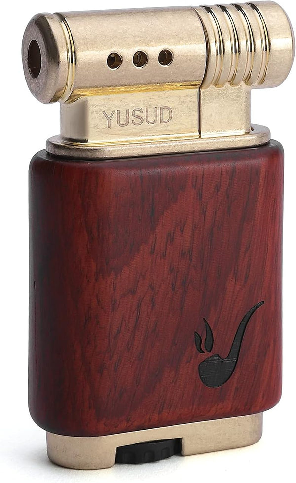 Yusud Vintage Trench Lighter, Butane Refillable Antique Flip Lighter, Retro Soft Flame Table Lighters