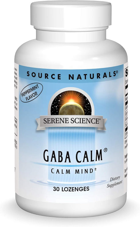 Source Naturals Serene Science, GABA Calm Quick Dissolving Peppermint Flavor - 30 Lozenges