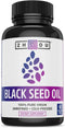 Zhou Nutrition Black Seed Oil Capsules, 100% Virgin, Cold Pressed, 60 Caps | Omega 3 6 9, Super Antioxidant