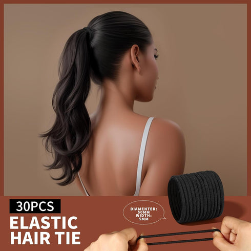Teenitor Hair Ties Kit, 500pcs Clear Elastic Hair Bands, 30pcs Ponytail Holders, 40pcs Bobby Pins for Women