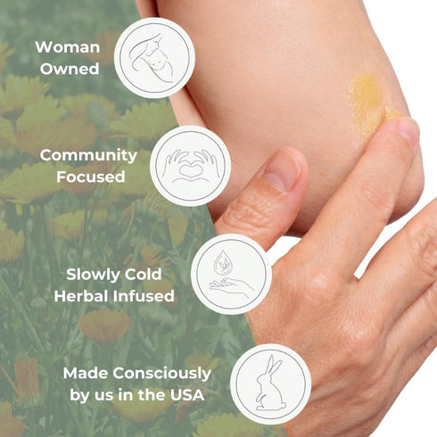 Touchy Skin Salve, Eczema Cream for Kids and Adults, Natural Itch Treatment, Calendula Ointment, 4 oz