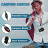 Waterproof Butane Torch Lighter - Refillable Windproof Jet Flame Lighter for Fireplace, Fireworks, Grill, Camping BBQ,
