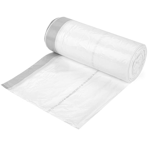 Ultrasac 13 Gallon 0.9 MIL White Tall Kitchen Garbage Bags - 24" x 27" - Pack of 54 - for Home, Kitchen, Bathroom, & Commercial, (ULR-TK13G-DS-54C)