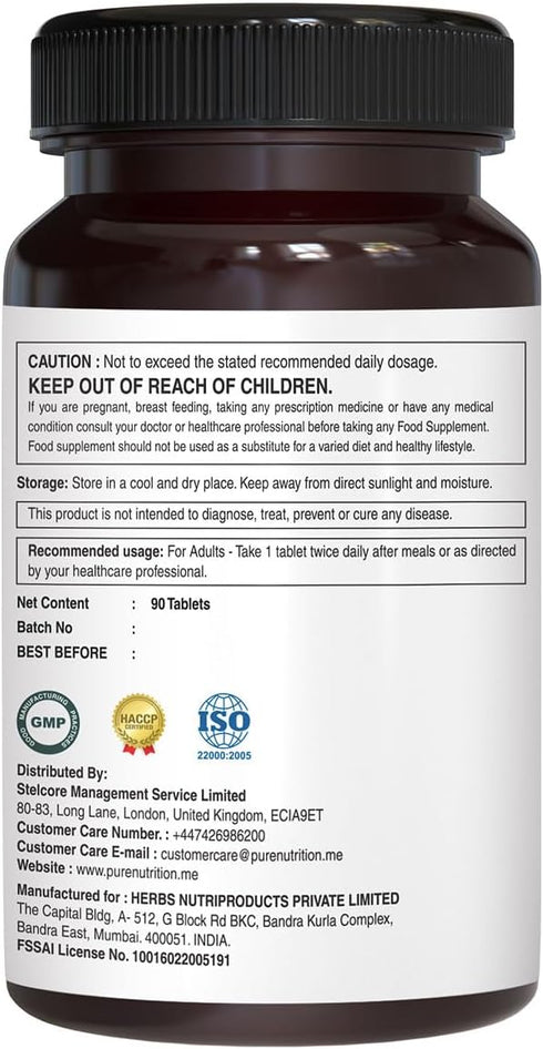 Pure Nutrition Ultra Calcium Citrate 1000mg, Highly Absorbable Calcium Supplement with Vitamin D, Zinc, Magnesium