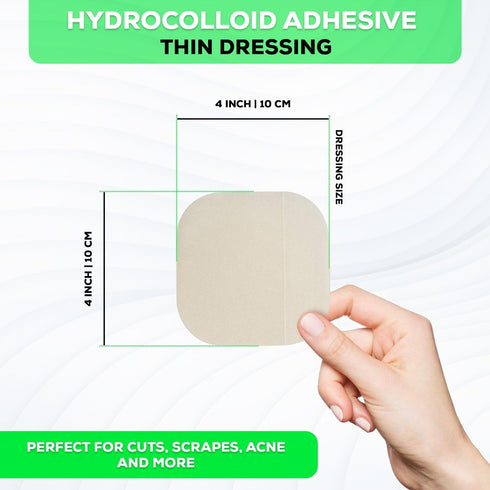 MedVance Hydrocolloid Adhesive Thin Dressing, 6"X 6", Box of 5 Dressings