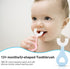 6 in 1 Baby Training Toothbrush Set, Infant to Toddler Oral Care Toothbrush, Food Grade Silicone, Extra Soft Bristles,