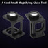 Mini Three-Folding Magnifier 20X, Pocket Foldable Magnifying Glass with Scale for Jewelry DIY Crafts