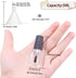 Empty Nail Polish Bottles with Round Brush 5ML, 6PCS Small Empty Glass Refillable Nail Polish Containers with Mixing Balls & Funnels (Matte Black) by Agidea