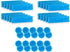 SnowTree BoroBuddy Replacement Pads, Pack of 40 - 20 Circular and 20 Rectangular Scrubbing Sponge Pads