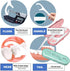 14 Packs Travel Dental Floss Pick Case with 140pcs Premium QUALIALL Toothpick Flossers, Portable