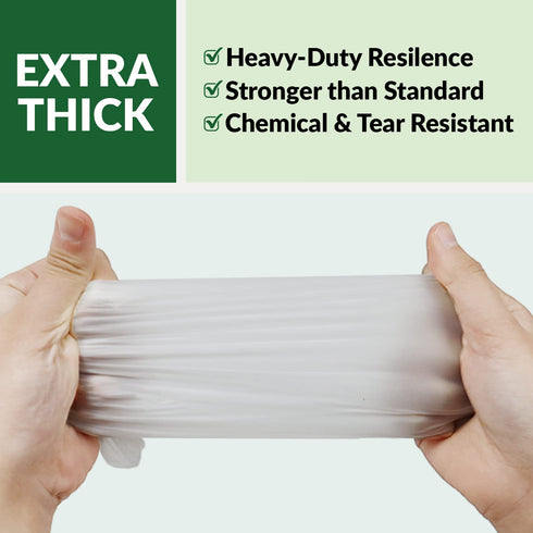 GORILLA SUPPLY Disposable Heavy Duty Vinyl Gloves - Latex Free, Powder Free, BPA Free, Food Safe, Large L, 100 Count