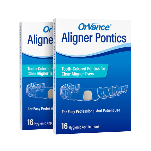 Aligner Pontics, Temporary Tooth Replacement for Aligner Trays and Retainers, 32 Count