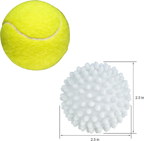 XIEHE 4 Pack Dryer Balls - Non-Toxic Reusable Dryer Balls (White)